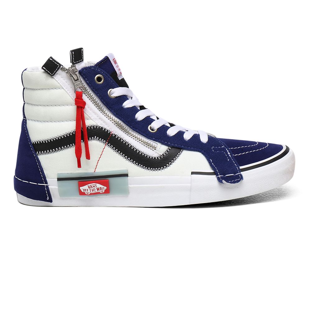 Vans Sk8-Hi Reissue CAP - Erkek Bilekli Ayakkabı (Mavi)